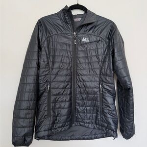 REI Co-op Black Quilted Jacket